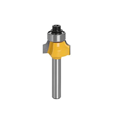 Fräswerkzeug， 1/4 Zoll Schaft Eckenrundungsfräser mit Kugellager, Hartmetall-Kantenformung for die Holzbearbeitung(3.2mm) von SFQEVHRZ
