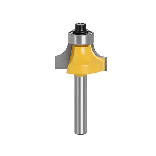 Fräswerkzeug， 1/4 Zoll Schaft Eckenrundungsfräser mit Kugellager, Hartmetall-Kantenformung for die Holzbearbeitung(6.35mm) von SFQEVHRZ