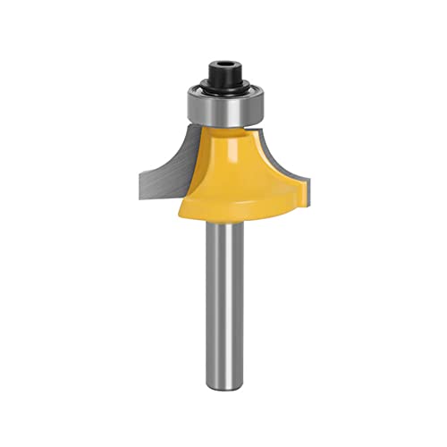 Fräswerkzeug， 1/4 Zoll Schaft Eckenrundungsfräser mit Kugellager, Hartmetall-Kantenformung for die Holzbearbeitung(7.96mm) von SFQEVHRZ