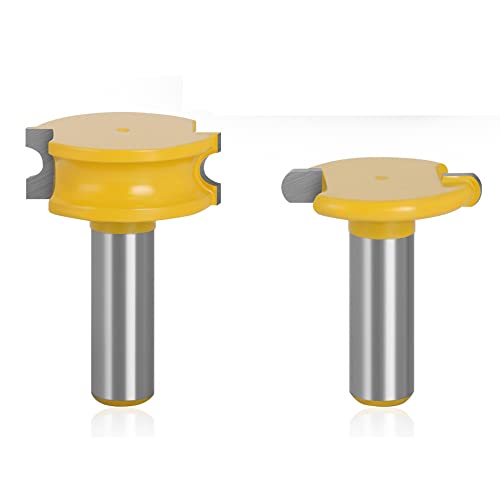 Fräswerkzeug, 2-teiliges Fräser-Set for Kanuverbindungen, 1/2-Zoll-Schaftfräser und Perlenfräser, Wolframkarbid-Bogenfräser in T-Form for die Holzbearbeitung Fräswerkzeug, 2-teiliges Fräser-Set for Kanuverbindungen, 1/2-Zoll-Schaftfräser und Perlenfräser, Wolframkarbid-Bogenfräser in T-Form for die Holzbearbeitung von SFQEVHRZ