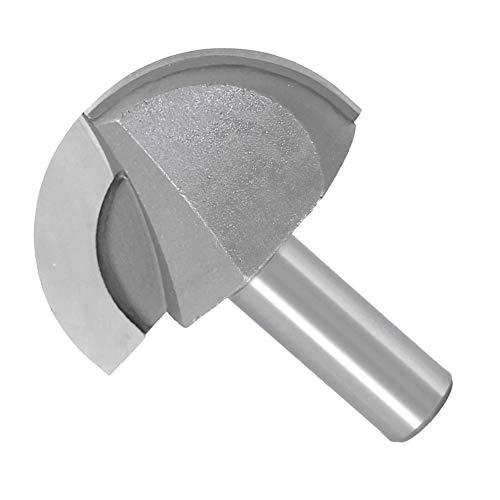 Fräswerkzeug， Cove Box-Fräser, Doppelschneidiger Kernkasten-Rundfräser, 2 Zoll Durchmesser, Holzbearbeitungswerkzeuge mit Vollhartmetallspitze(1/2inch shank) von SFQEVHRZ