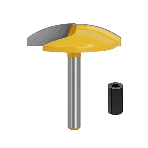 Fräswerkzeug, Horizontaler Kronenfräser und Spannzange, 1/4-Zoll-Schaftfräser for Schalen- und Tablettformen und 1/2-Zoll-auf-1/4-Zoll-Adapter Fräswerkzeug, Horizontaler Kronenfräser und Spannzange, 1/4-Zoll-Schaftfräser for Schalen- und Tablettformen und 1/2-Zoll-auf-1/4-Zoll-Adapter von SFQEVHRZ