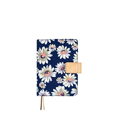 SFQEVHRZ Notizbuch, Blau A6 gebunden Journal Notebook Tuch Buch Cover Mädchen Tagebuch Hobo Grid Notizblock Agenda Planer Büro Schreibwaren von SFQEVHRZ