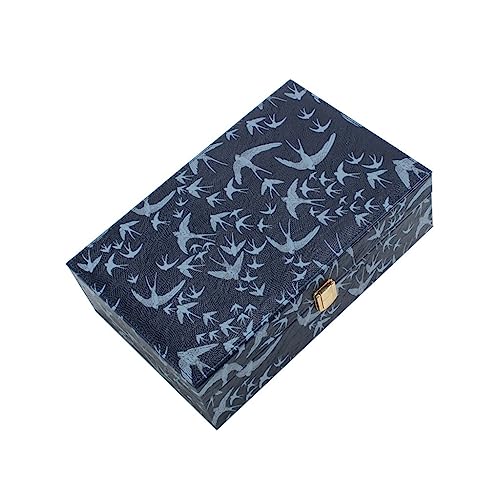 SFQEVHRZ Schmuckkästchen, Doppelte Schmuckschatulle aus Leder, Aufbewahrungsbox mit integrierter Beflockung for Ringe, Ohrringe, Halsketten, Armbänder, Uhren SFQEVHRZ Schmuckkästchen, Doppelte Schmuckschatulle aus Leder, Aufbewahrungsbox mit integrierter Beflockung for Ringe, Ohrringe, Halsketten, Armbänder, Uhren von SFQEVHRZ