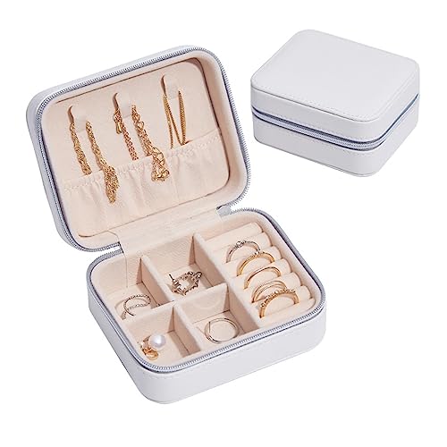 SFQEVHRZ Schmuckkästchen, Schmuckhalter, tragbare Schmuckschatulle, Ringschatulle, Halsketten-Aufbewahrungsbox, Ohrringe, Schmuckschatulle, kleine Schmuckschatulle SFQEVHRZ Schmuckkästchen, Schmuckhalter, tragbare Schmuckschatulle, Ringschatulle, Halsketten-Aufbewahrungsbox, Ohrringe, Schmuckschatulle, kleine Schmuckschatulle von SFQEVHRZ