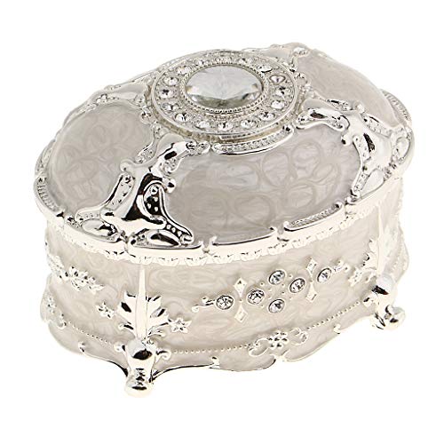SFQEVHRZ Schmuckkästchen, Schmuckschatulle, Aufbewahrungsbox, Luxus-Retro-Schmuckschatulle aus Metall, Ring-Schmuckschatulle, Geburtstagsgeschenk, Schmuck-Aufbewahrungsbox SFQEVHRZ Schmuckkästchen, Schmuckschatulle, Aufbewahrungsbox, Luxus-Retro-Schmuckschatulle aus Metall, Ring-Schmuckschatulle, Geburtstagsgeschenk, Schmuck-Aufbewahrungsbox von SFQEVHRZ