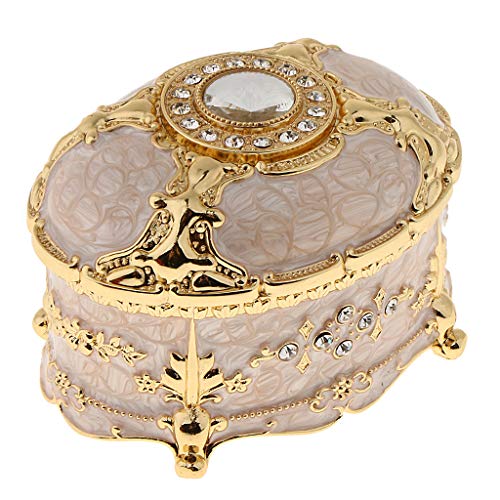 SFQEVHRZ Schmuckkästchen, Schmuckschatulle, Aufbewahrungsbox, Luxus-Retro-Schmuckschatulle aus Metall, Ring-Schmuckschatulle, Geburtstagsgeschenk, Schmuck-Aufbewahrungsbox SFQEVHRZ Schmuckkästchen, Schmuckschatulle, Aufbewahrungsbox, Luxus-Retro-Schmuckschatulle aus Metall, Ring-Schmuckschatulle, Geburtstagsgeschenk, Schmuck-Aufbewahrungsbox von SFQEVHRZ