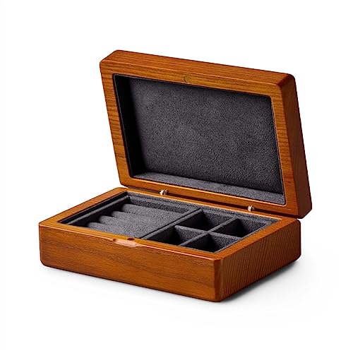 SFQEVHRZ Schmuckkästchen, Schmuckschatullen Massivholz Schmuckschatulle Ohrring Ring Halskette Aufbewahrungsbox Tragbare Geschenk-Sammelbox Schmuckschatullen SFQEVHRZ Schmuckkästchen, Schmuckschatullen Massivholz Schmuckschatulle Ohrring Ring Halskette Aufbewahrungsbox Tragbare Geschenk-Sammelbox Schmuckschatullen von SFQEVHRZ