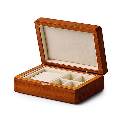 SFQEVHRZ Schmuckkästchen, Schmuckschatullen Massivholz Schmuckschatulle Ohrring Ring Halskette Aufbewahrungsbox Tragbare Geschenk-Sammelbox Schmuckschatullen SFQEVHRZ Schmuckkästchen, Schmuckschatullen Massivholz Schmuckschatulle Ohrring Ring Halskette Aufbewahrungsbox Tragbare Geschenk-Sammelbox Schmuckschatullen von SFQEVHRZ
