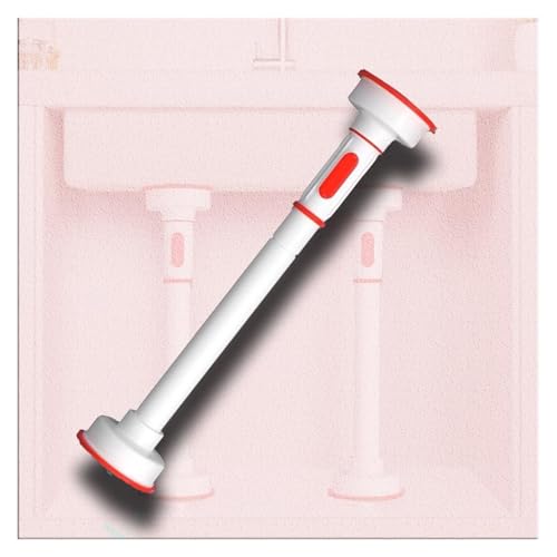 SFQEVHRZ Waschbeckenmöbelbeine， Verstellbare Stützstangen for Waschbecken, Schrank, Sofa, Unterbau-Waschbeckenhalterungen, Gardinenstange, Möbelbein(White,H 58 80cm(22.8 31.5")) von SFQEVHRZ