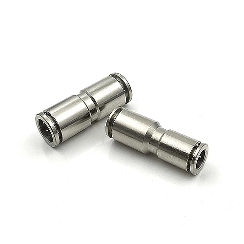 Schnellkupplungen mit geradem Durchgang， PU PG Messing Metall Pneumatische Schnell Kupplung Gerade Durch 4-12MM Luft Kompressor Schlauch Hochdruck Stecker(Pg12 10mm) von SFQEVHRZ