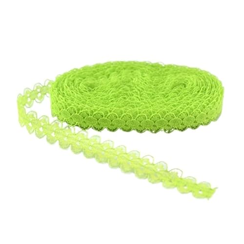 Spitzenband, Spitze, 10 Yards, weißes Spitzenstoffband, 14 mm, Spitzenstoff, Baumwollbesatz, DIY, bestickt, Nähen, Hochzeitsdekoration(26) von SFQEVHRZ