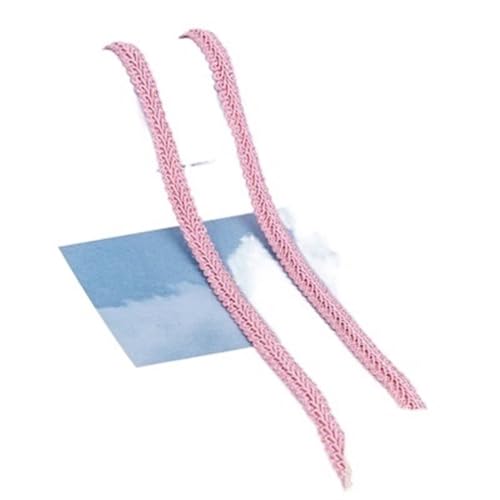 Spitzenband, Spitze, 4 Stück, 9,1 m, 12 mm, Spitzenbesatz, Band, weiß/silberfarben, geflochtene Spitze, DIY-Handwerk, Nähzubehör(Pi Red,5y) von SFQEVHRZ