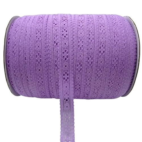 Spitzenband, Spitze, 5 Yards, 20 mm, Kunsthandwerk, besticktes Spitzenbesatzband, handgefertigte Spitzendekorationen, DIY-Nähstoff(Purple) von SFQEVHRZ