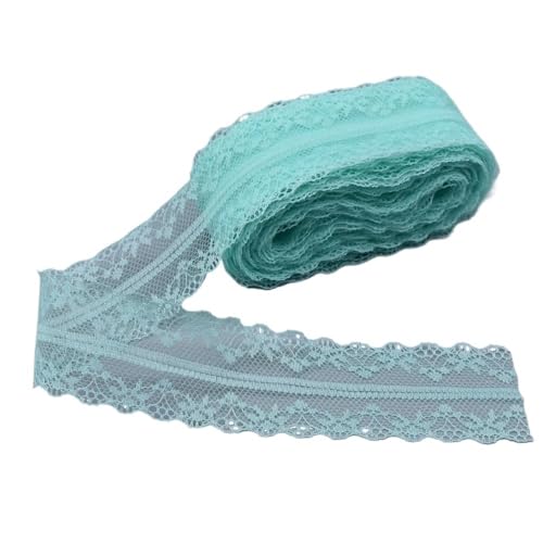 Spitzenband, Spitze 10 Yards Band 40MM Breite Trim Stoff DIY Handwerk Bestickte Net Kordel for Nähen Dekoration(Light Green) von SFQEVHRZ