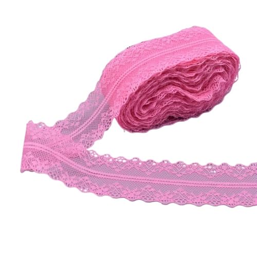Spitzenband, Spitze 10 Yards Band 40MM Breite Trim Stoff DIY Handwerk Bestickte Net Kordel for Nähen Dekoration(Rose Red) von SFQEVHRZ