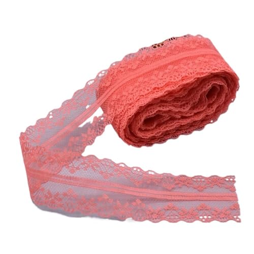 Spitzenband, Spitze 10 Yards Band 40MM Breite Trim Stoff DIY Handwerk Bestickte Net Kordel for Nähen Dekoration(Watermelon Red) von SFQEVHRZ