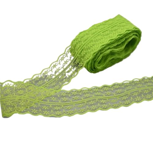 Spitzenband, Spitze 10 Yards Weiß Band Breite 45MM Trim DIY Bestickte Net Kabel for Nähen Dekoration(26) von SFQEVHRZ