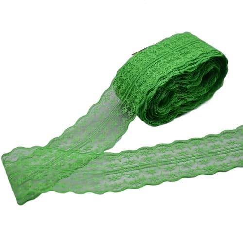 Spitzenband, Spitze 10 Yards Weiß Band Breite 45MM Trim DIY Bestickte Net Kabel for Nähen Dekoration(Dark Green) von SFQEVHRZ