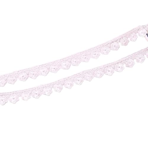 Spitzenband, Spitze 2 Yards Farbe Kleine Pflaumenblüte Stickerei Hohl Kleid Kleidungsstück Stoff DIY Manuelle Nähen Handwerk(White) von SFQEVHRZ