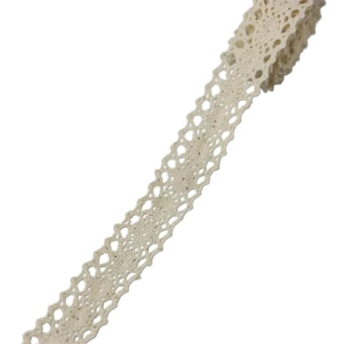 Spitzenband, Spitze 4 Psc Weiß Beige Baumwolle Spitze Netz Bänder Stoff Trim DIY Nähen Handgemachte Handwerk Materialien(25) von SFQEVHRZ