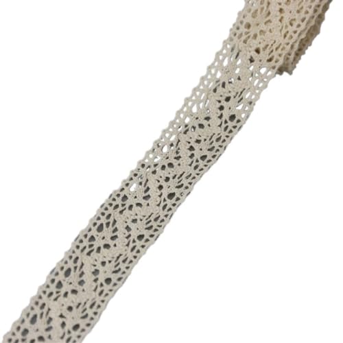 Spitzenband, Spitze 4 Psc Weiß Beige Baumwolle Spitze Netz Bänder Stoff Trim DIY Nähen Handgemachte Handwerk Materialien(26) von SFQEVHRZ