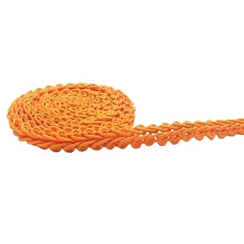 Spitzenband, Spitze 5Meter 8mm Trim Nähen Spitze Gold Silber Geflochtene Home Party Dekoration(Oranje) von SFQEVHRZ