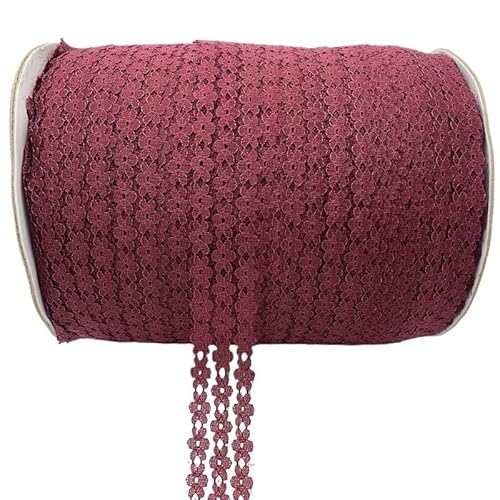 Spitzenband, Spitze 5yards/Lot 25MM Kunsthandwerk Bestickte Net Spitze Stoff Trim for Nähen Stoff(08) von SFQEVHRZ