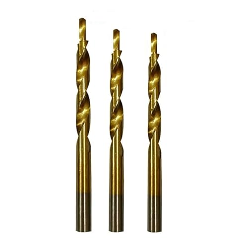 Stahlspiralbohrer 3Pcs Schritt Twist Bohrer Titan-Überzogene 8-4/9-5/10-6mm HSS4241 for Tasche Loch jig Bohren Holzbearbeitung Power Werkzeug Zubehör von SFQEVHRZ