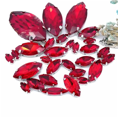 Strassstein, 30 Teile/beutel Rot Mix Größe Glas Kristall Nähen Auf Strass Diy Hochzeit Kleid Dekoration Strassstein, 30 Teile/beutel Rot Mix Größe Glas Kristall Nähen Auf Strass Diy Hochzeit Kleid Dekoration von SFQEVHRZ
