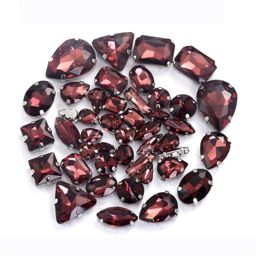 Strassstein, Goldsplitter-Einstellungsform, zufällige Mischung, klares AB-Glaskristall, for Aufnähen von Strasssteinen for Hochzeitskleider, Schuhe, Taschen, DIY-Besatz(50pcs 7x15mm,Random mixed color Strassstein, Goldsplitter-Einstellungsform, zufällige Mischung, klares AB-Glaskristall, for Aufnähen von Strasssteinen for Hochzeitskleider, Schuhe, Taschen, DIY-Besatz(50pcs 7x15mm,Random mixed color von SFQEVHRZ