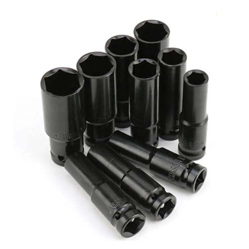 1/2 Zoll Steckschlüsselsatz, metrisch, tiefer Steckschlüsselsatz, 6-Punkt-Sechskant-Design, Schlagsteckschlüsselsatz, 10-teilig(20pcs) von SFYMORHE
