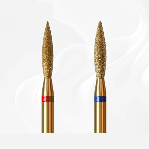2 mm langer Flammen-Nagelhaut-Bohrer, 1 Stück(F(TiN)) von SFYMORHE