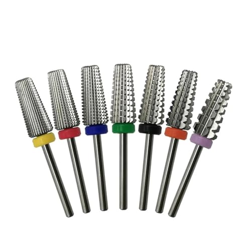 5 in 1 Hartmetall-Bit 3/32 Zwei-Wege konische Nagel Bohrer gerade geschnitten Fräser 1 Stück(M) von SFYMORHE