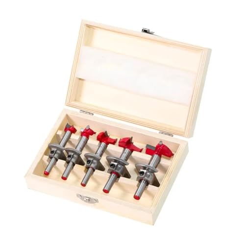 5-teiliges Lochöffner-Set, 15-35 mm, Hartmetall-Bohrer-Bit-Set für Holzbearbeitung, verstellbar 5-teiliges Lochöffner-Set, 15-35 mm, Hartmetall-Bohrer-Bit-Set für Holzbearbeitung, verstellbar von SFYMORHE