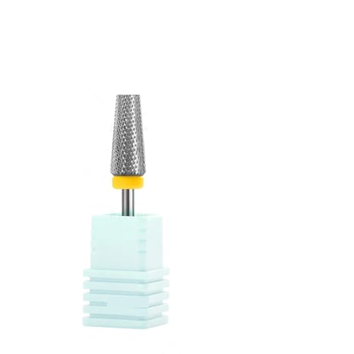 Flache Oberseite, konisch, 5-in-1-Nagelbohrer, Kreuzzähne, Hartmetall-Nagel-Bits, 1 Stück(Extra Fine - XF) von SFYMORHE