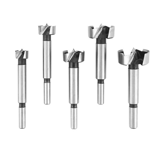 Flacher Flügelbohrer für Holzbearbeitung, 10-54 mm, runder Griff, Scharnier zum Bohren von Holz, 1 Stück (15 Stück OPP Bagged) von SFYMORHE