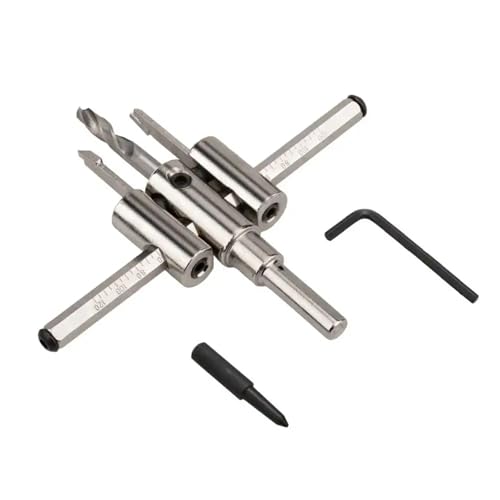Flugzeuglochöffner aus Nickel 120/200/300 mm I Bohrer erweiterbar für Löcher 1 Stück (Style A 30x120mm) von SFYMORHE