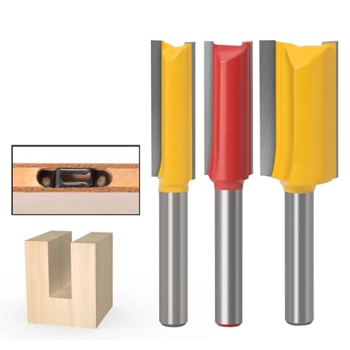 Fräser für Holzbearbeitung 2 in 1 mit 1/4 Schaft, 1 Stück (6,35 x 15 x 30 mm) von SFYMORHE