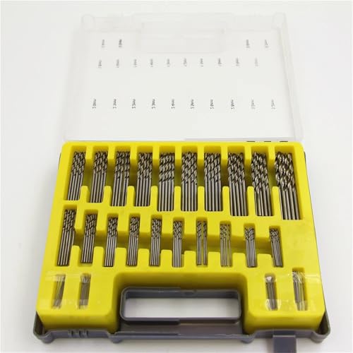 Mini HSS Spiralbohrer-Set, Präzisions-Spiralbohrer 0,4 bis 3,2 mm, 150 Stück HSS Bohrer Kit Mini HSS Spiralbohrer-Set, Präzisions-Spiralbohrer 0,4 bis 3,2 mm, 150 Stück HSS Bohrer Kit von SFYMORHE