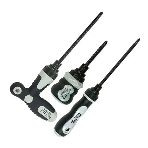 Ratschen-Schraubendreher-Set, Mini-Kreuzschlitzbohrer, Doppelzweck, klein, geschlitzt, teleskopisch, 1 Stück(Set 1) von SFYMORHE