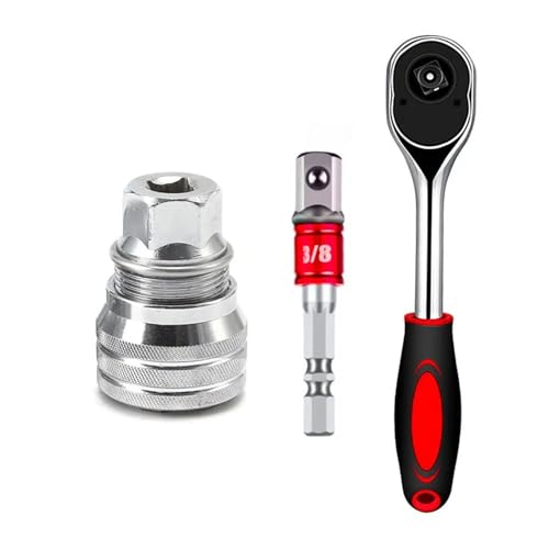 Steckschlüsselsatz Universal 3/8 Zoll Steckschlüsselsatz Steckschlüssel Stecknuss 10-19mm Antrieb Reparatur Werkzeug 1 Stück (Blau) von SFYMORHE