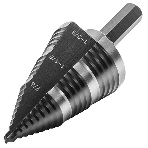Unibit M2 Schlagbohrmaschine 7/8 bis 1-3/8 Zoll mit 1/4 Zoll Verschleißschutz, 1 Stück Unibit M2 Schlagbohrmaschine 7/8 bis 1-3/8 Zoll mit 1/4 Zoll Verschleißschutz, 1 Stück von SFYMORHE