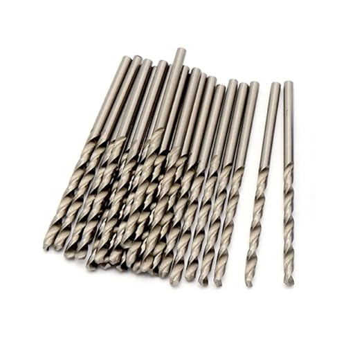 Werkzeugset zum Öffnen von Schleiflöchern, komplett aus Schnellarbeitsstahl M35, gerösteter Kobalt-haltiger Spiralbohrer, 1-3 mm, 10 Stück (M35 Gold) von SFYMORHE