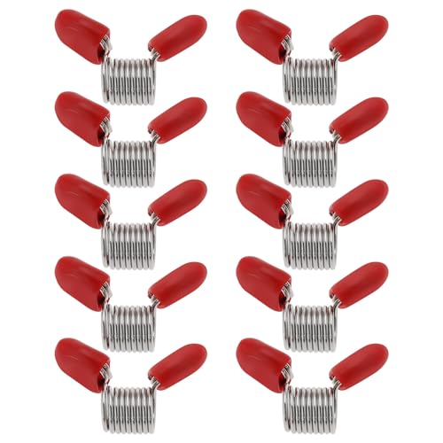 SG Store 10 Stück kleine Perlenstopper aus Edelstahl, 7 mm x 7 mm, Mini-Federklemmen, Perlenstopper für Schmuck, Einfädeln, Halsketten, Federn, DIY-Armbänder von SG Store