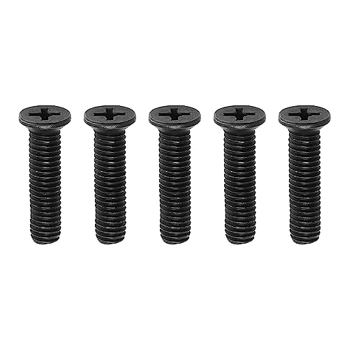 SG Store 5PCS M6x25mm Bohrer Chuck Schaft Adapter Schraube Kohlenstoffstahl Befestigung Schraube Linke Hand Draht Für UNF Bohrer Chuck Schaft Adapter Schwarz von SG Store