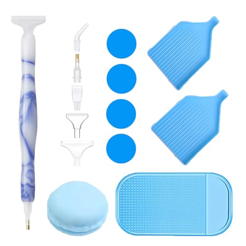 SGERUFZ 1 Leuchtetd Diamond Painting Stift mit 5 Stile Stiftspitzen & 4 Stück Diamond Painting Kleber & 3 Diamanttabletts Diamond Painting Stift Set, Diamond Painting Zubehör, Diamond Painting Tools SGERUFZ 1 Leuchtetd Diamond Painting Stift mit 5 Stile Stiftspitzen & 4 Stück Diamond Painting Kleber & 3 Diamanttabletts Diamond Painting Stift Set, Diamond Painting Zubehör, Diamond Painting Tools von SGERUFZ