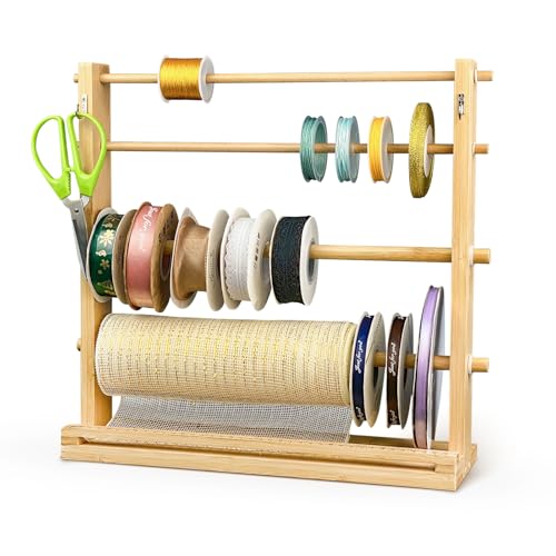 SGIBYN Band-Präsentationshalter, Bastelraumbedarf, Aufbewahrung und Organisation, Washi-Tape-Organizer, Nähgarn- und Journaling-Bänderhalter, Haarbänder, Aufbewahrungsregal, von SGIBYN