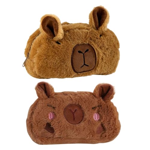 2 Stücke Kapibala Bleistift, Capybara Bleistift, Plüschstiftkoffer, Capybara -Vorräte, Capybara -Tasche, Geschenk Für Kinder. von SGSCFG