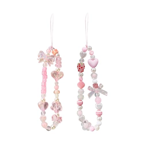2 Stücke Rosa Hängende Ornamente, Mobiltelefon -Perlen -Lanyards, Niedliche Anhänger Von Mobiltelefonen, Die Für Schlüsselanhänger, Kopfhörer Und Taschen Verwendet Werden Können. 2 Stücke Rosa Hängende Ornamente, Mobiltelefon -Perlen -Lanyards, Niedliche Anhänger Von Mobiltelefonen, Die Für Schlüsselanhänger, Kopfhörer Und Taschen Verwendet Werden Können. von SGSCFG